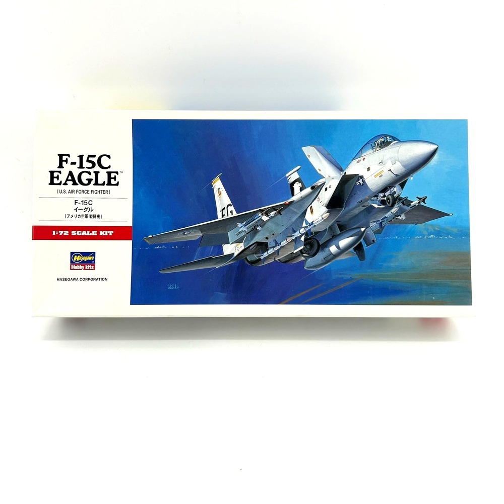 Hasegawa 00543 McDonnell Douglas F-15C Eagle 1/72 Scale Plastic Model Kit NEW
